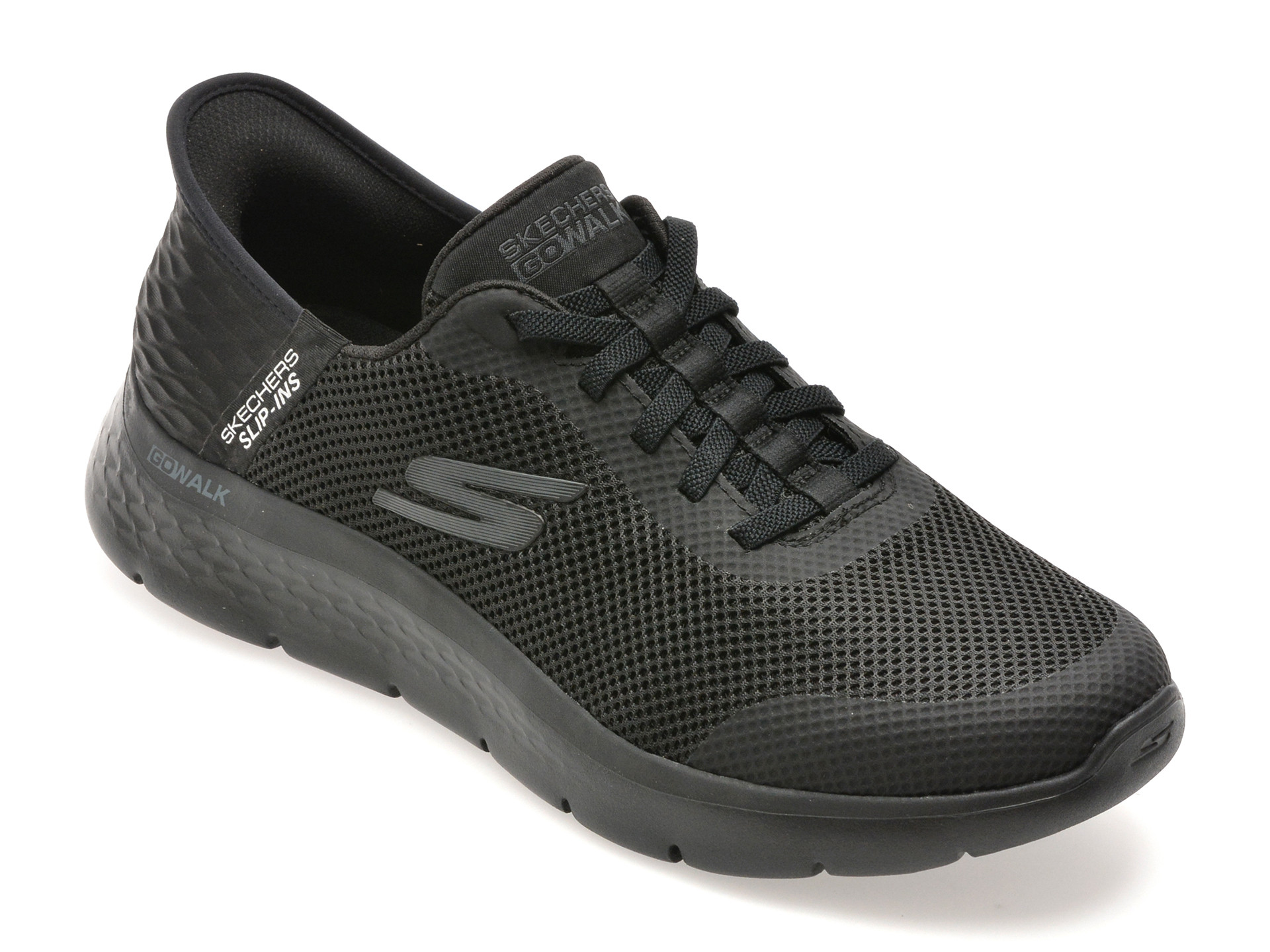 30Pantofi sport SKECHERS negri, GO WALK FLEX, din material textil