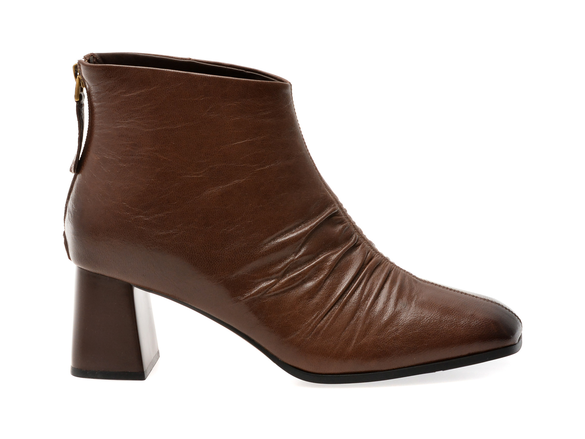 Botine EPICA maro, M77072, din piele naturala
