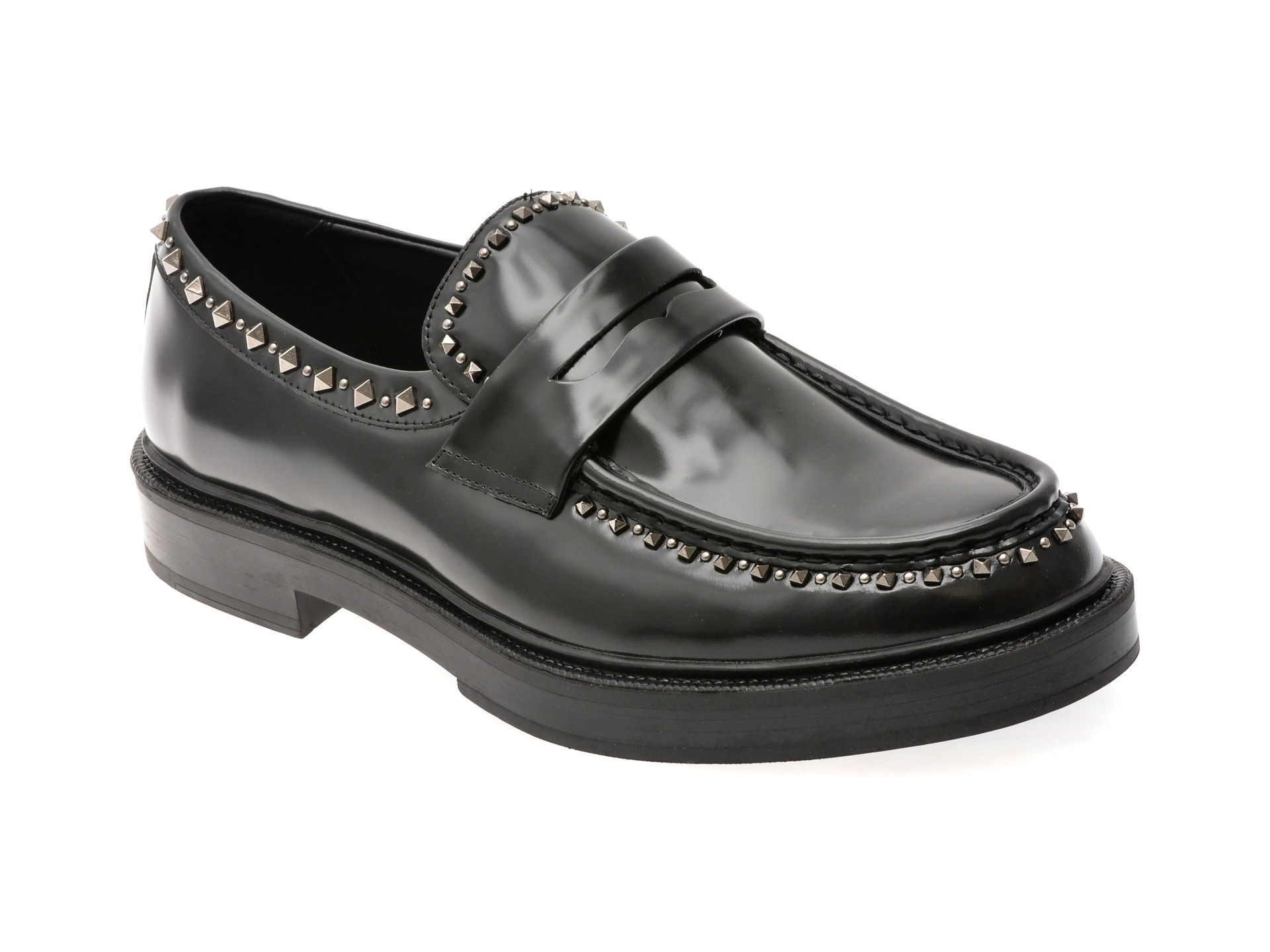 Mocasini ALDO negri, ZOLLO 001, din piele naturala