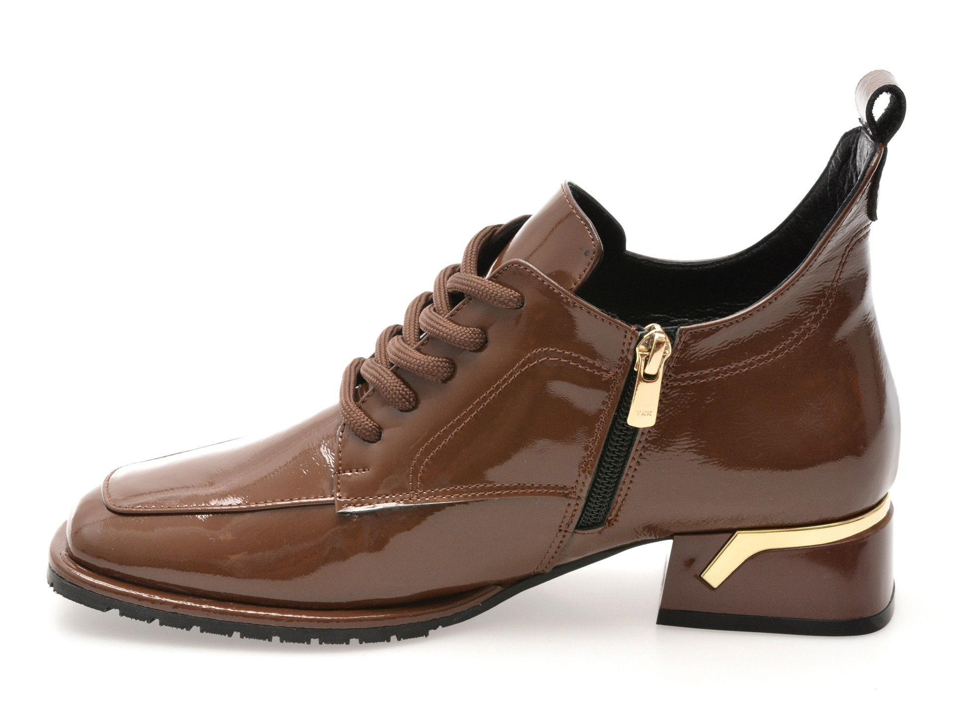 Ghete EPICA maro, 5312091, din piele naturala lacuita