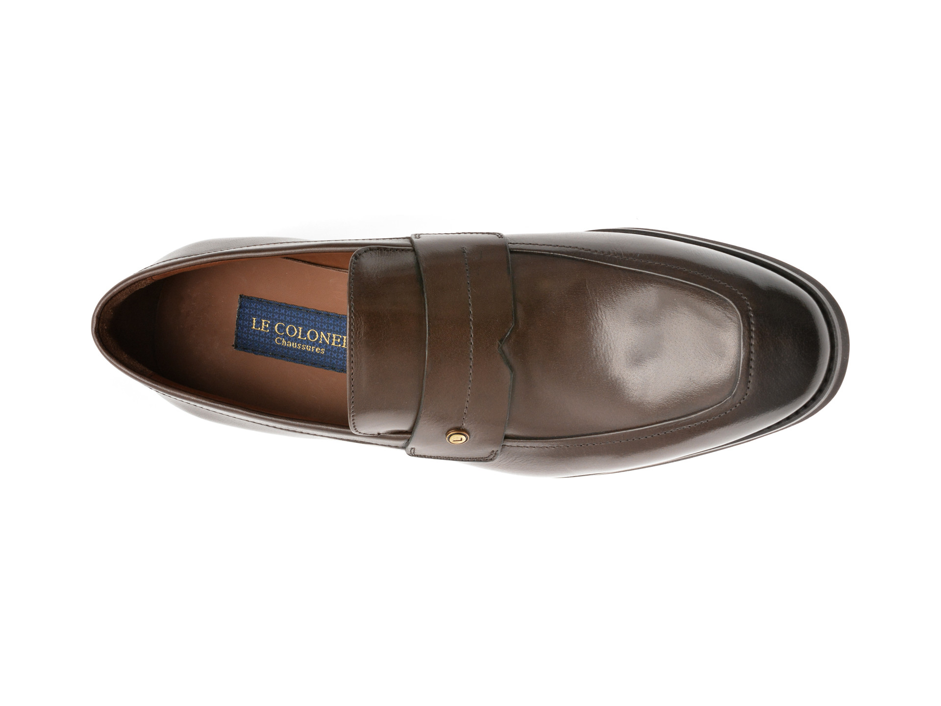 Mocasini eleganti LE COLONEL maro, 48797, din piele naturala