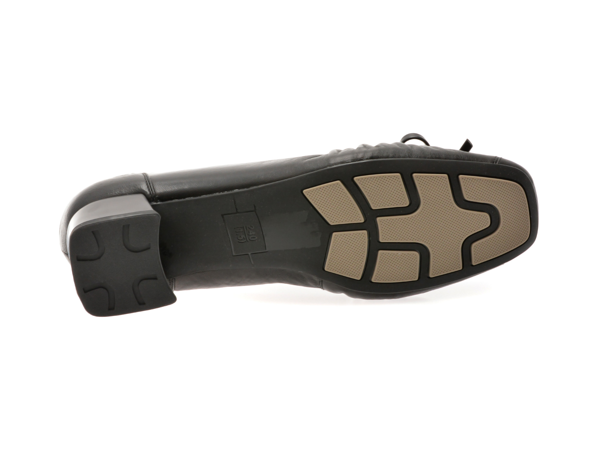 Balerini EPICA negri, 1D5598, din piele naturala