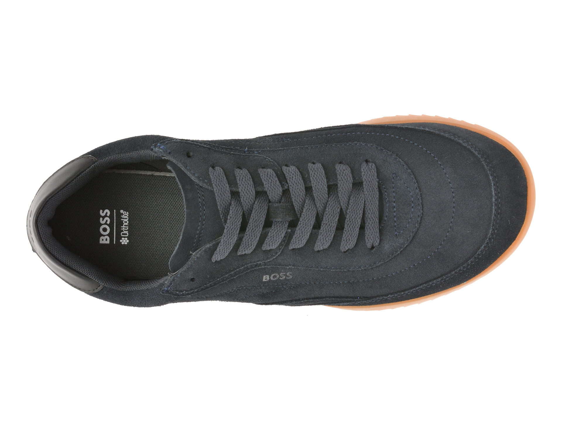 Pantofi sport BOSS bleumarin, 8707, din piele intoarsa