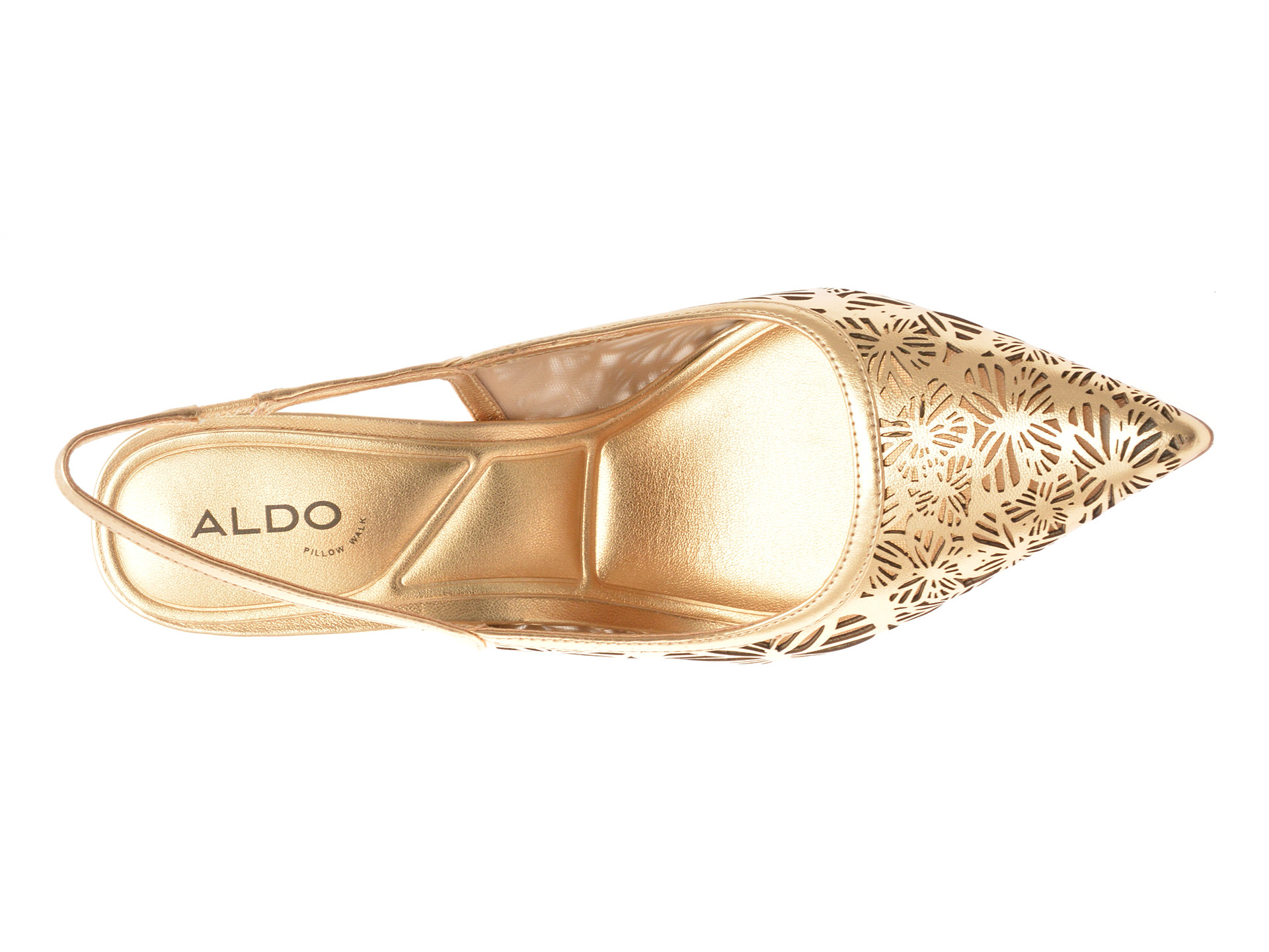 Pantofi eleganti ALDO aurii, MARCIANA 711, din piele ecologica