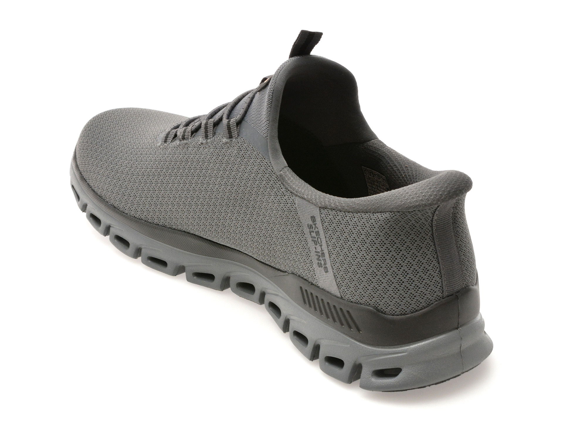 Pantofi sport SKECHERS gri, GLIDE-STEP, din material textil