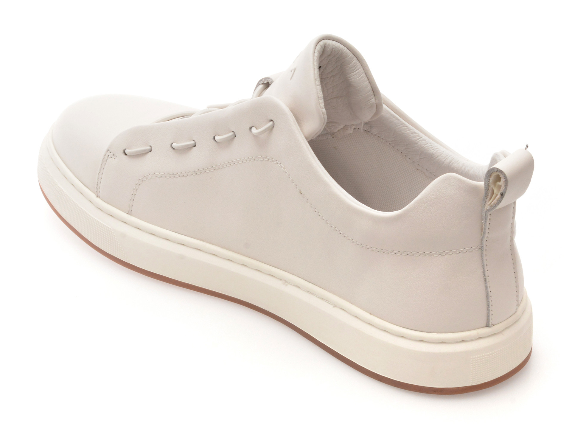 Pantofi sport EPICA albi, 300166, din piele naturala