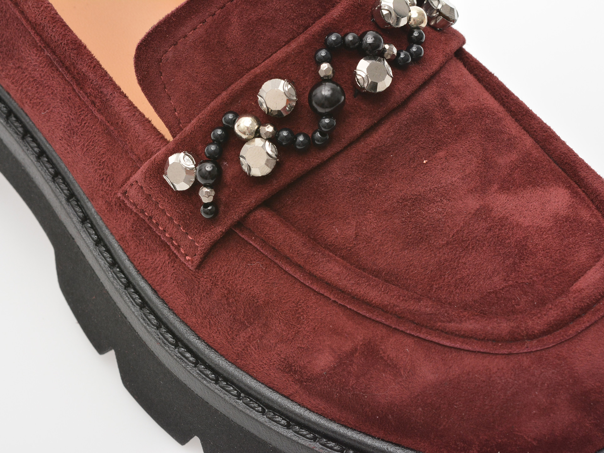 Mocasini EPICA visinii, P481, din piele intoarsa