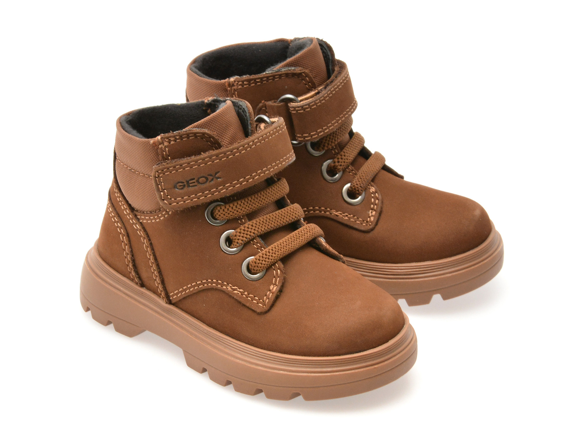 Ghete GEOX maro, B4662B, din nabuc