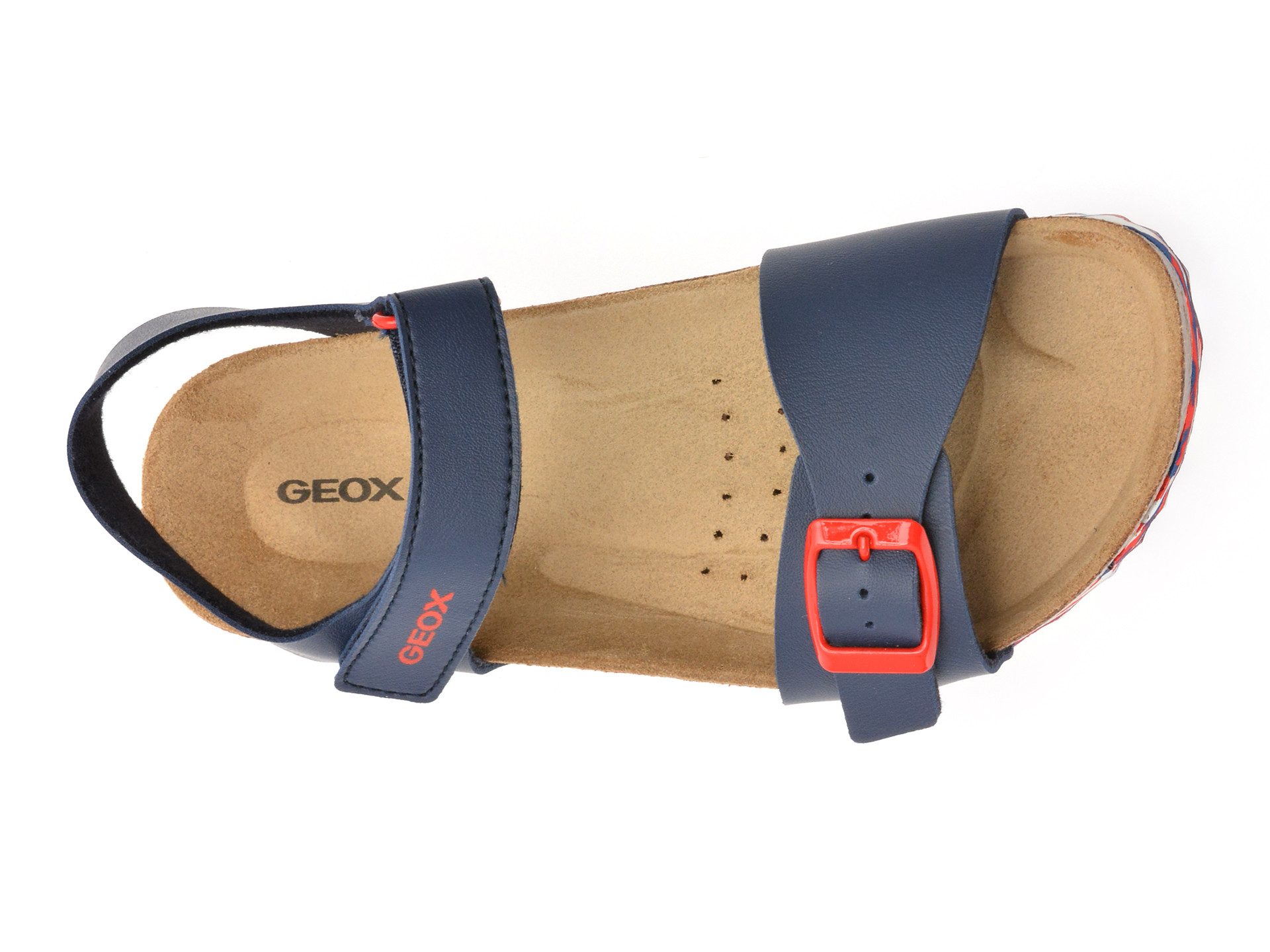 Sandale GEOX bleumarin, J028LB, din piele ecologica