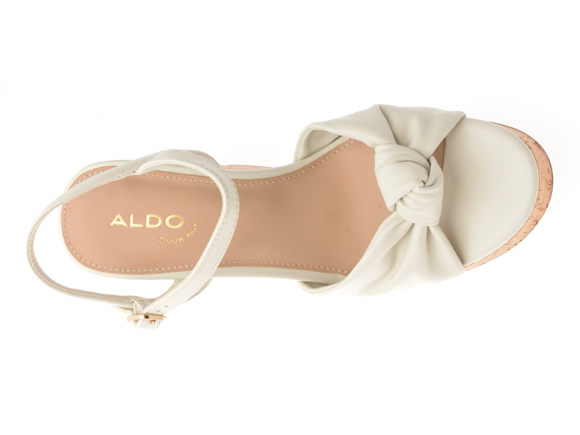 Sandale ALDO albe, ULIALDAN 121, din piele ecologica