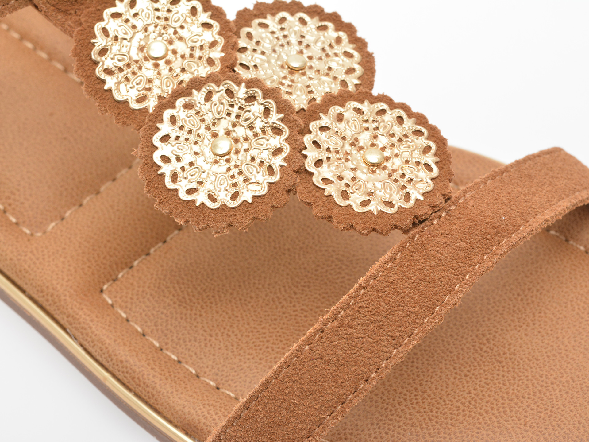 Sandale EPICA maro, 82967, din piele intoarsa