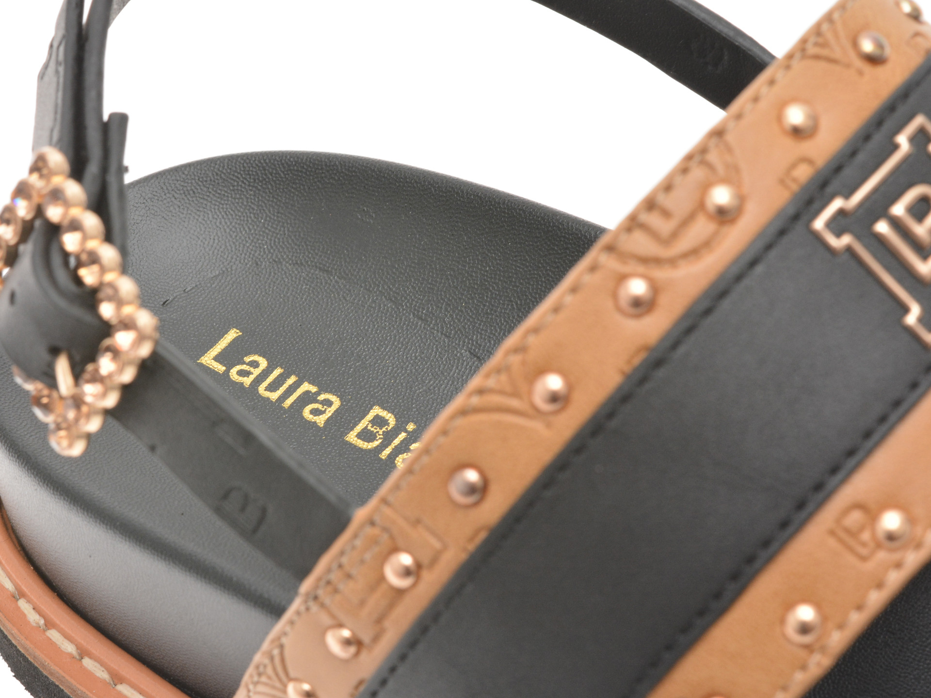 Sandale LAURA BIAGIOTTI maro, 9078, din piele ecologica