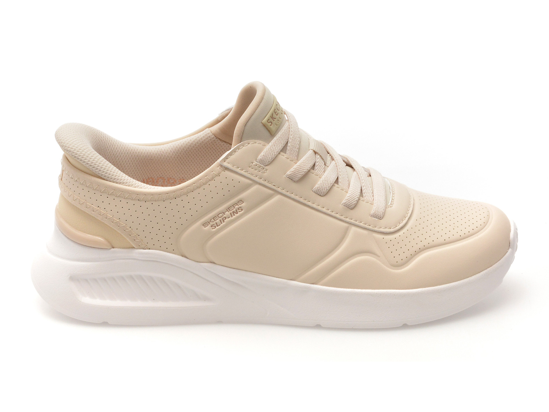 Pantofi sport SKECHERS bej, UNO LITE, din piele ecologica