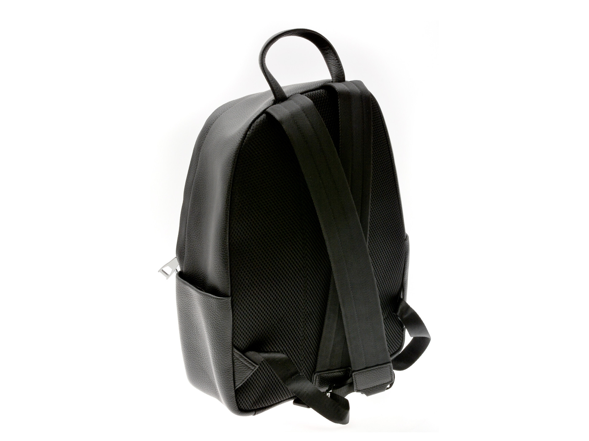 Rucsac MARIO FERRETTI negru, 2001, din piele naturala