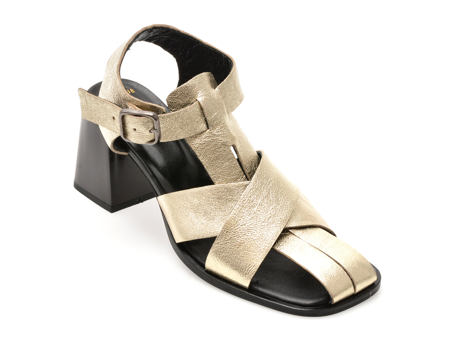 Sandale EPICA aurii, 3352, din piele naturala