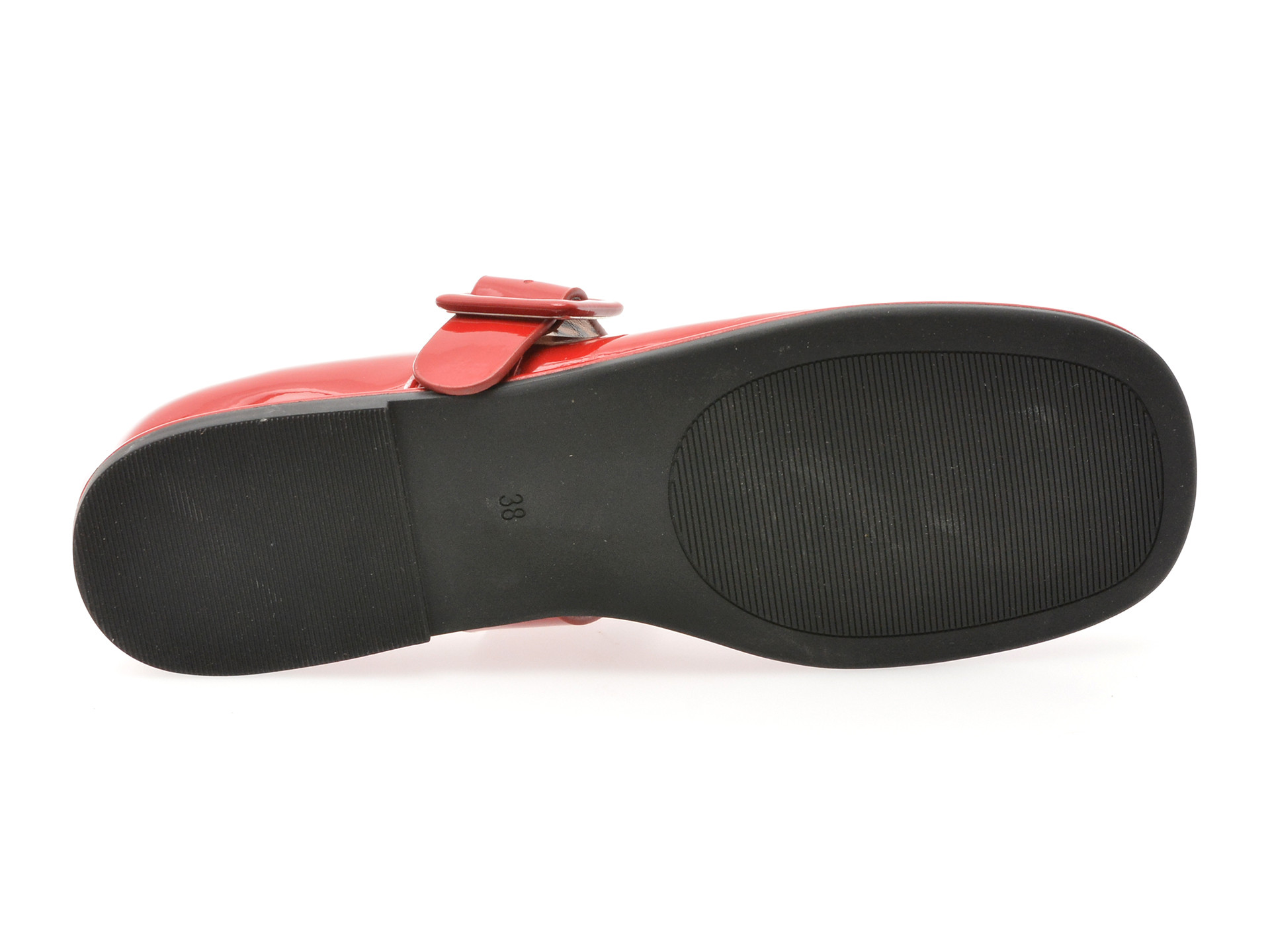 Balerini EPICA rosii, 82211, din piele naturala lacuita