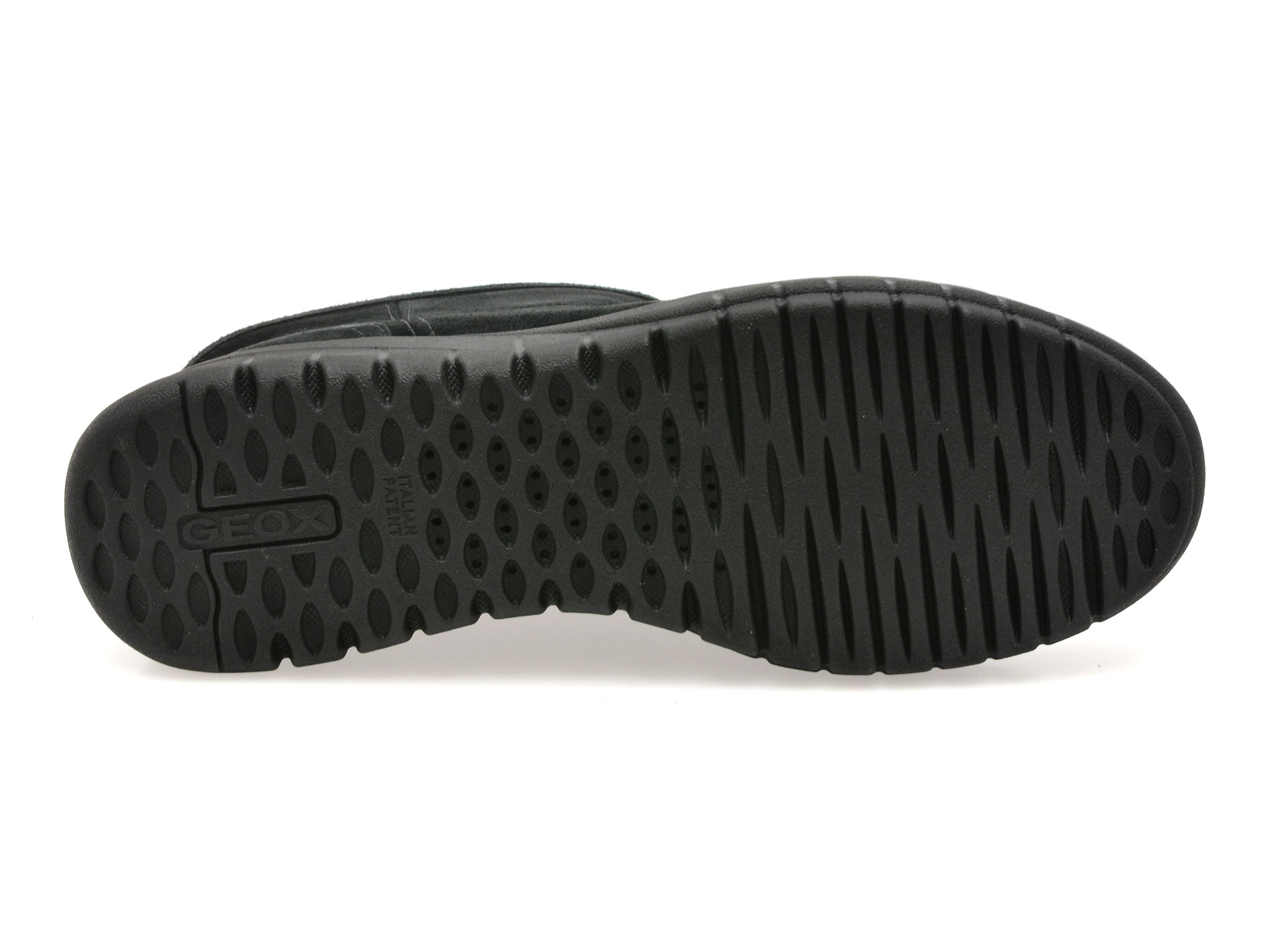Ghete GEOX negre, D569AA, din piele intoarsa