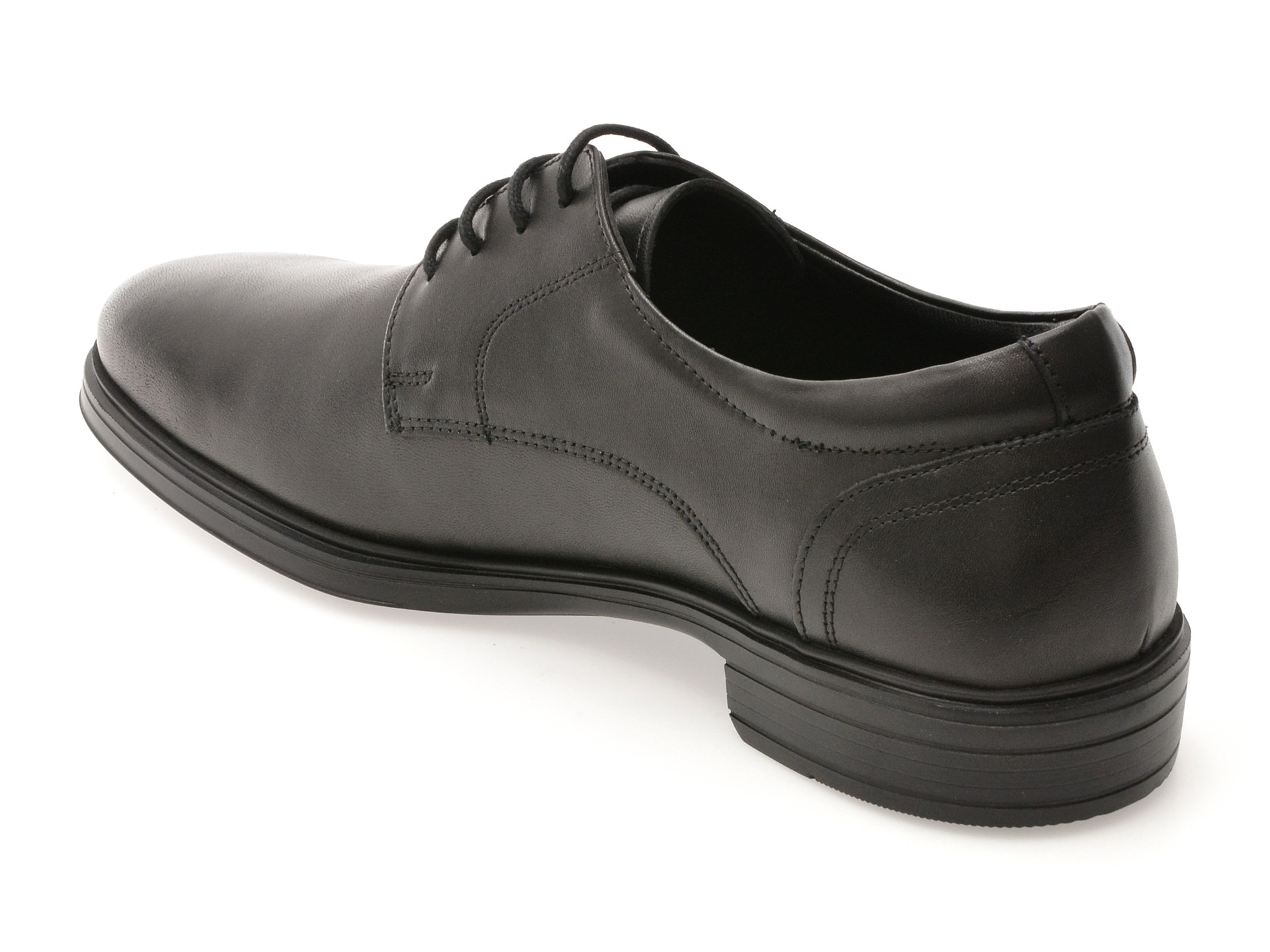 Pantofi OTTER negri, E300, din piele naturala