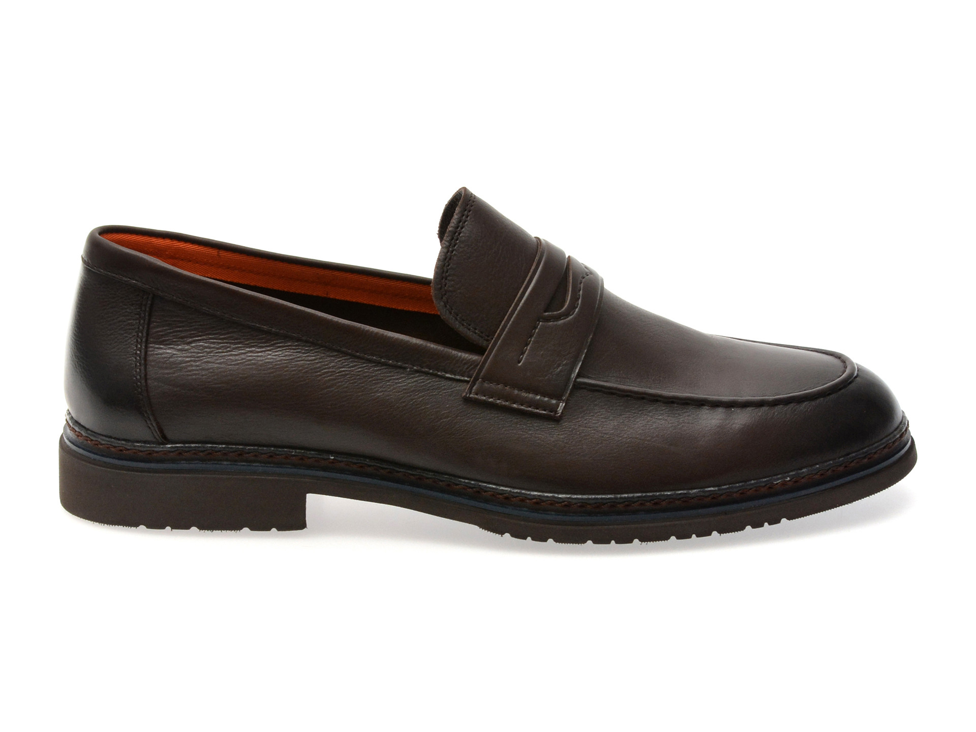 Mocasini eleganti EPICA maro, QA82AB, din piele naturala