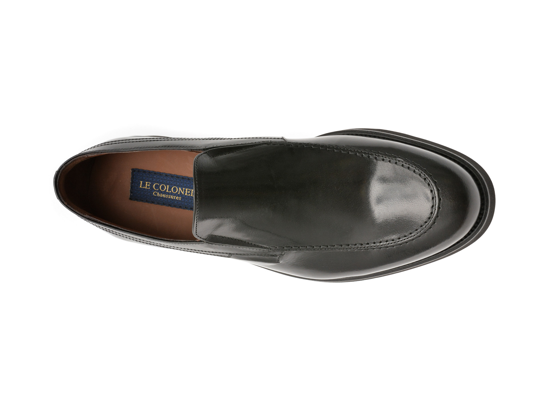 Mocasini eleganti LE COLONEL negri, 44738, din piele naturala