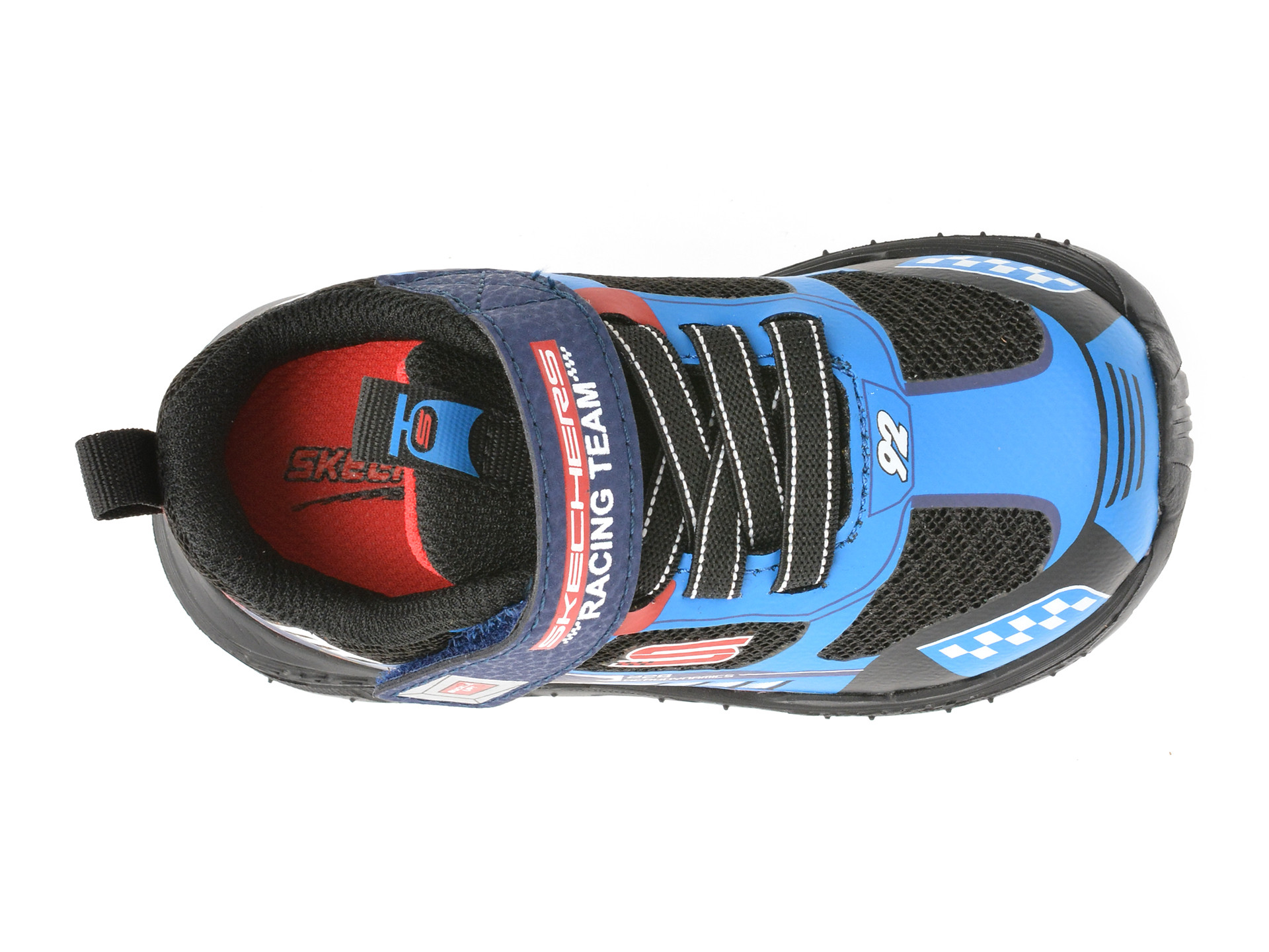 Pantofi sport SKECHERS albastri, SKECH TRACKS, din material textil