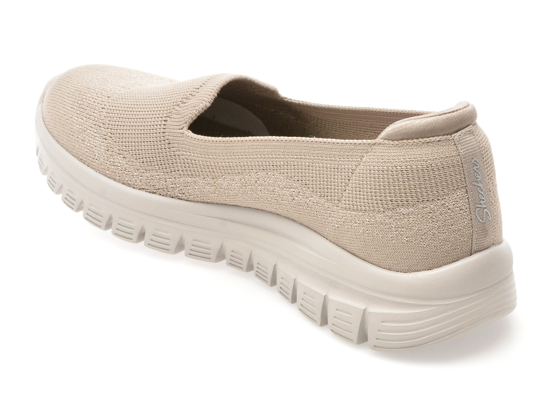 Pantofi sport SKECHERS gri, GRACEFUL, din material textil