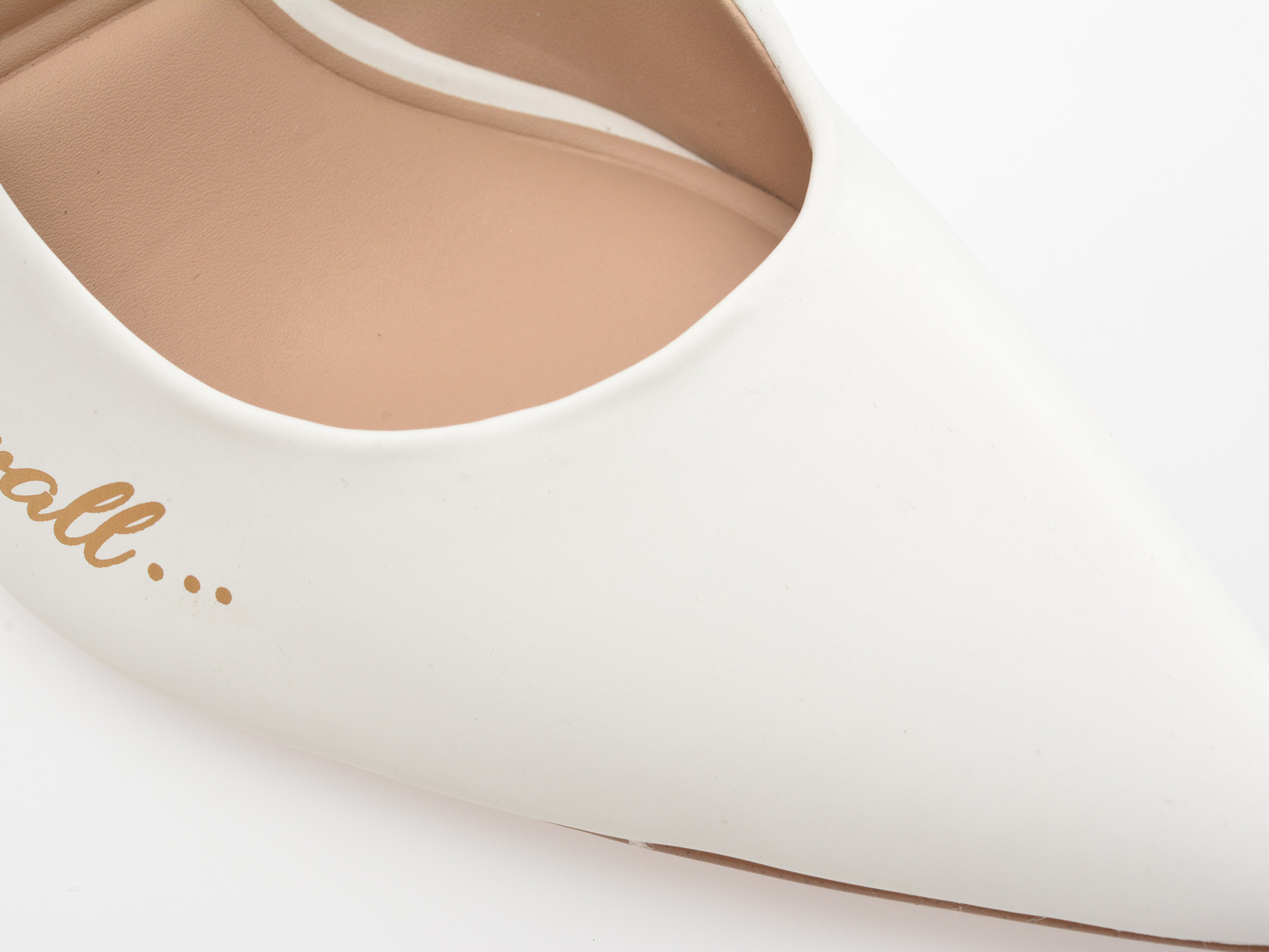 Pantofi eleganti ALDO albi, SNOWWHITEHEEL 100, din piele ecologica