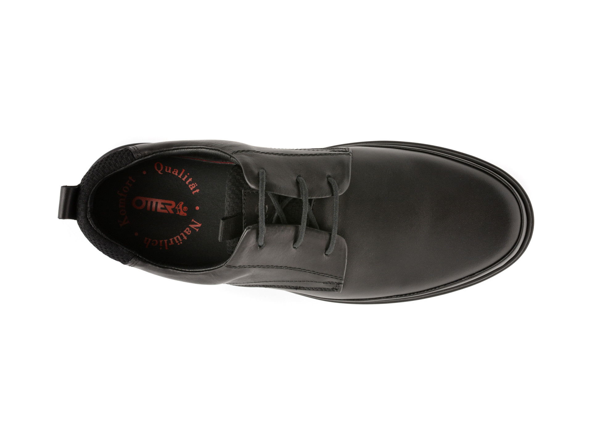 Pantofi OTTER negri, A20, din piele naturala