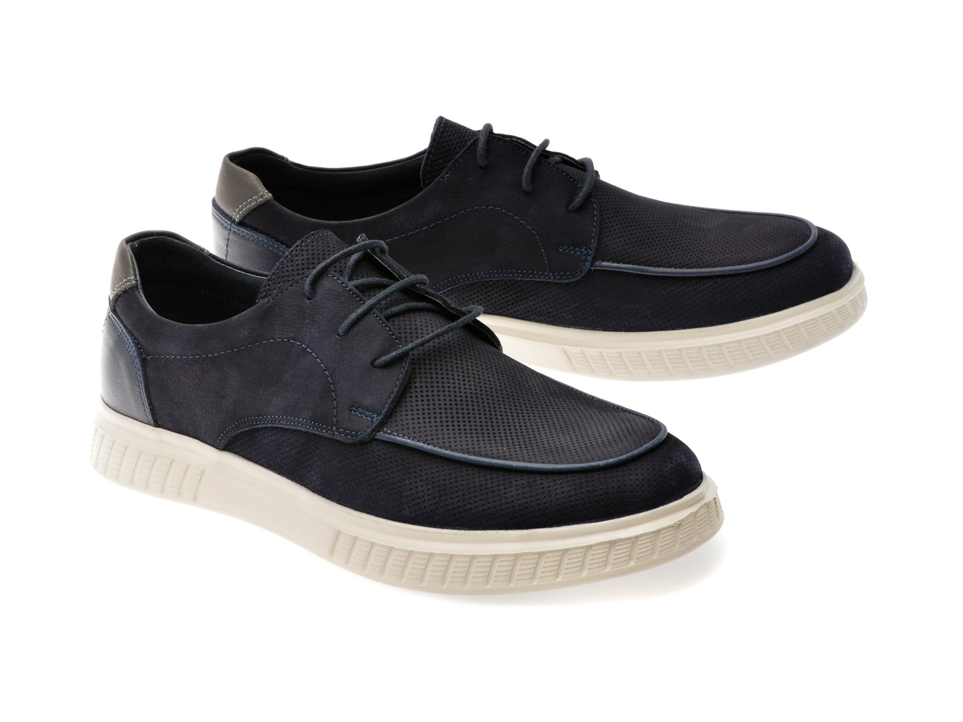 Pantofi OTTER bleumarin, 4193, din nabuc