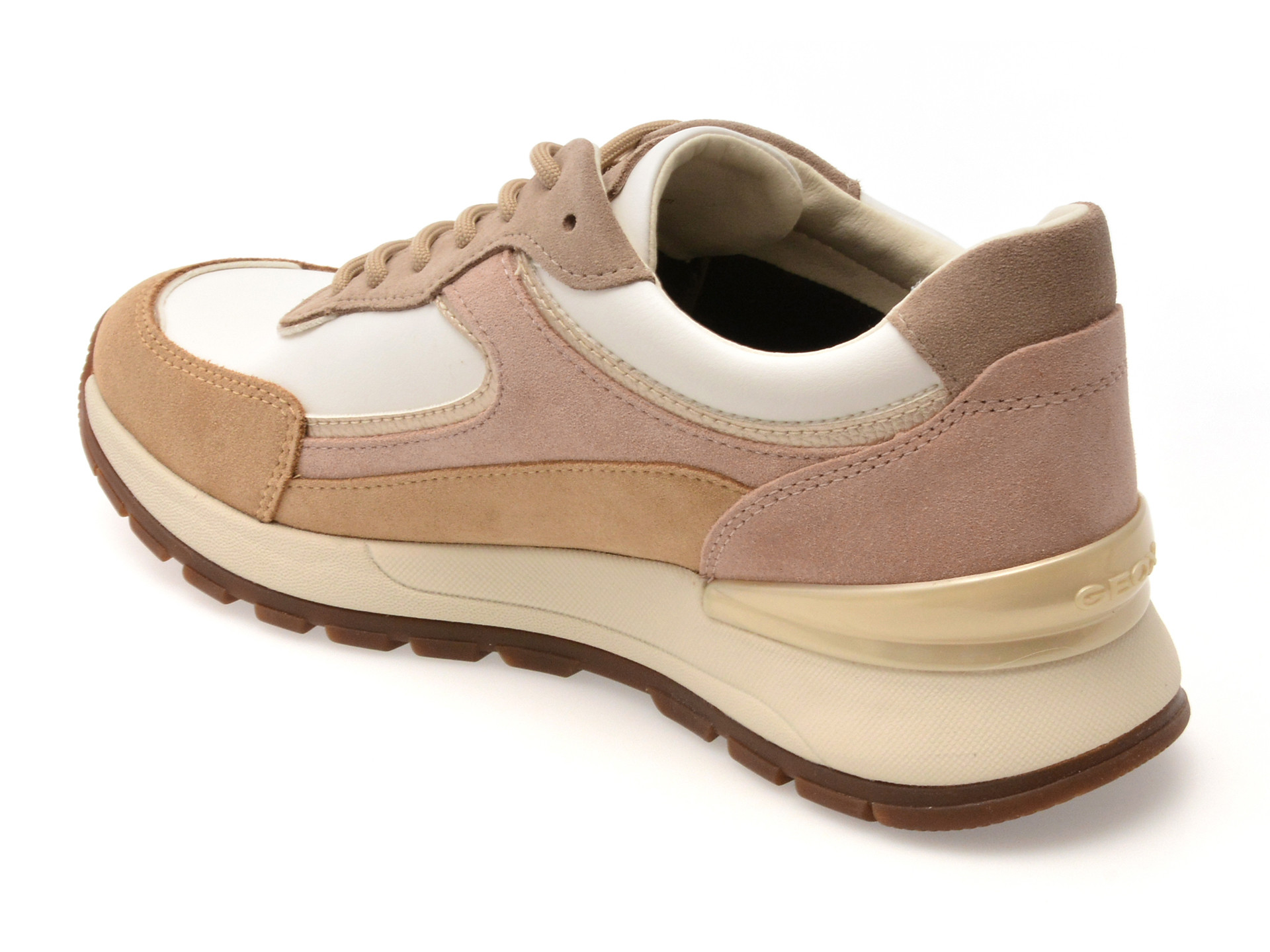 Pantofi sport GEOX bej, D563LB, din piele naturala