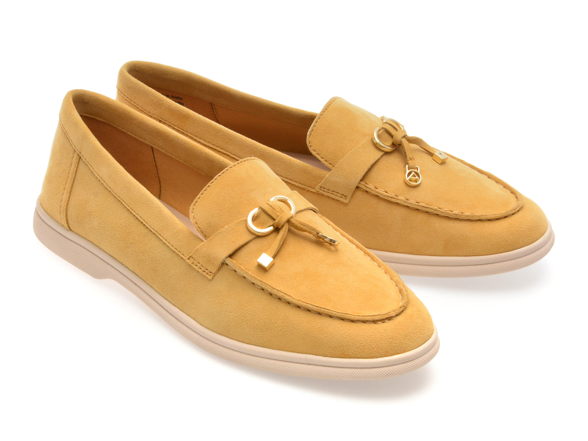 Mocasini ALDO galbeni, CRERAS-IN 750, din piele intoarsa