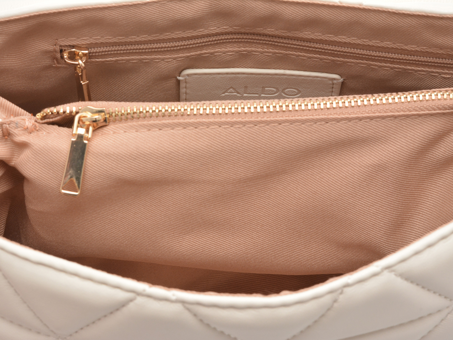 Geanta ALDO bej, SOFT PUFF QUILT 168, din piele ecologica