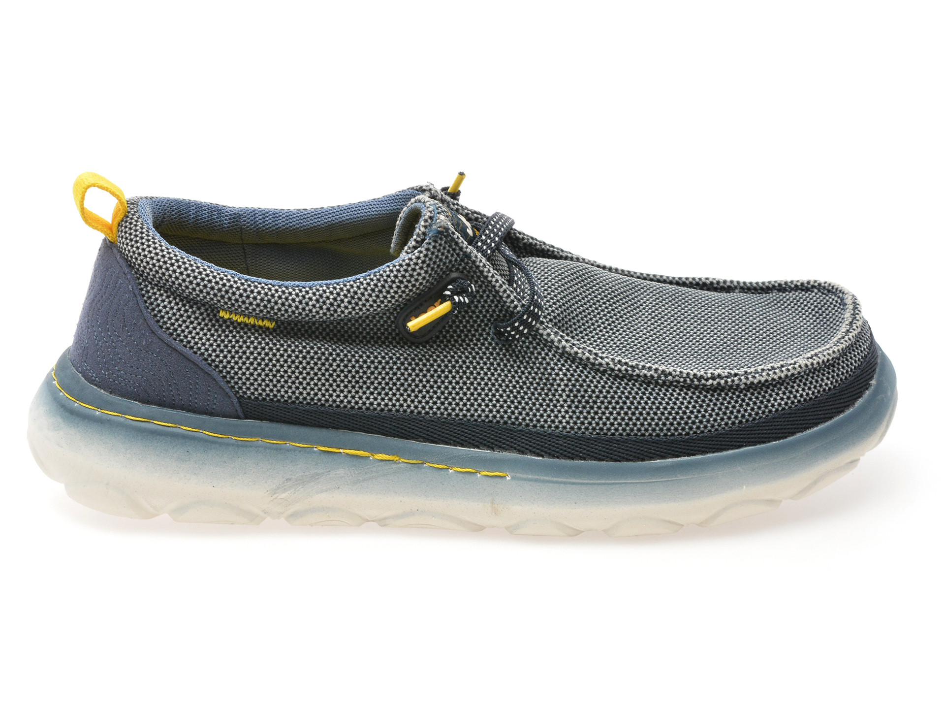 Mocasini JEEP bleumarin, M51042A, din material textil