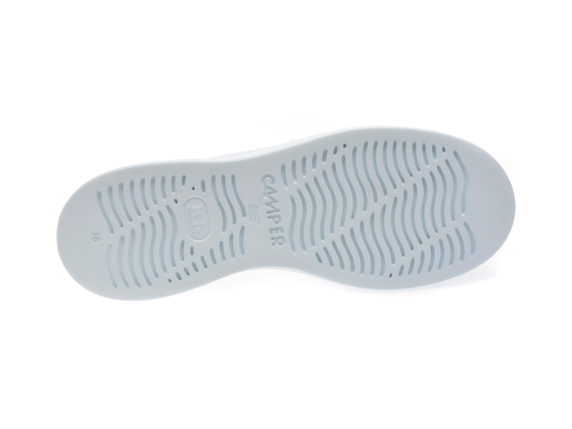 Pantofi sport CAMPER albi, RUNNER, din piele naturala