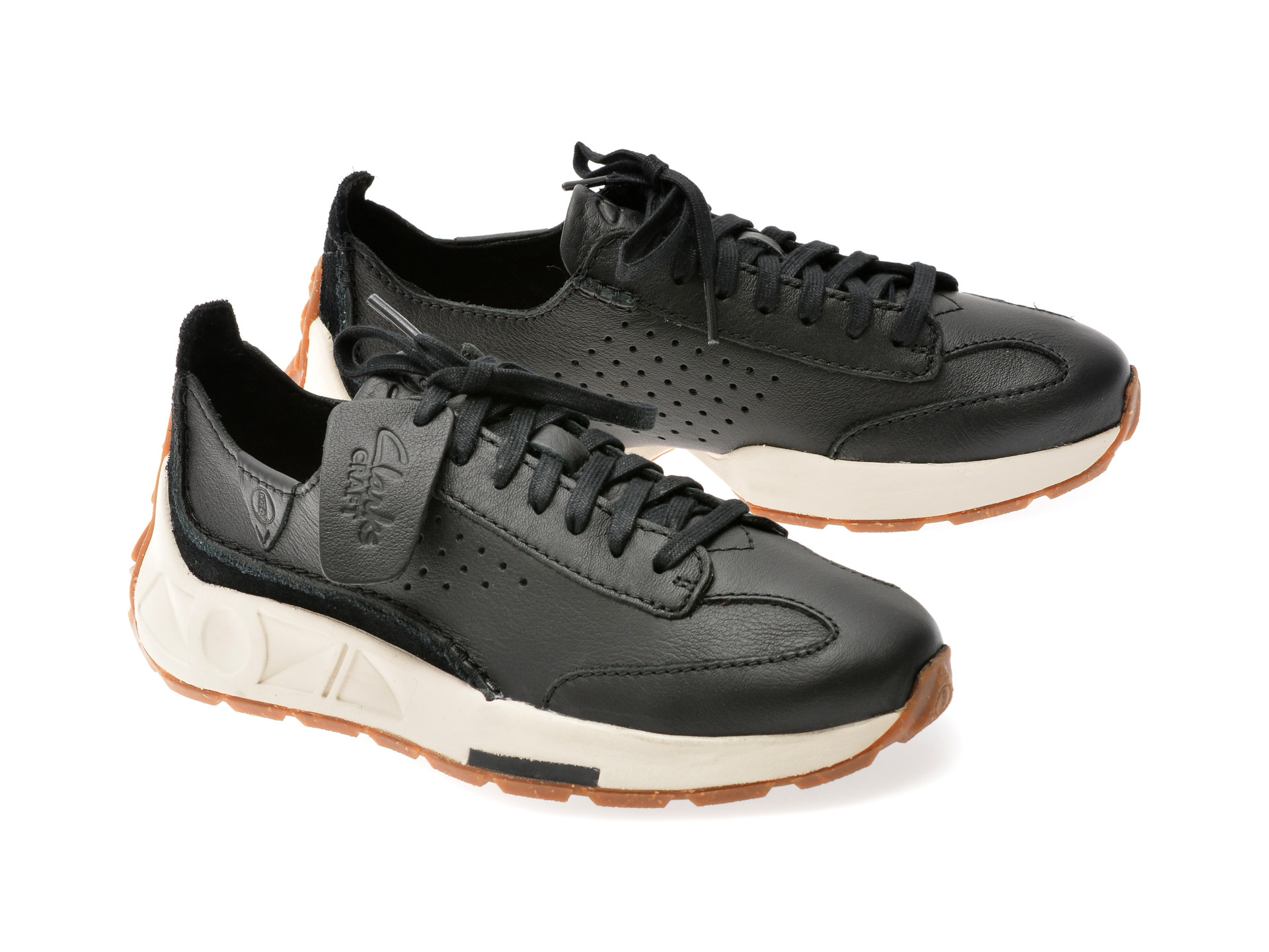Pantofi sport CLARKS negri, CRAFT SPEED, din piele naturala