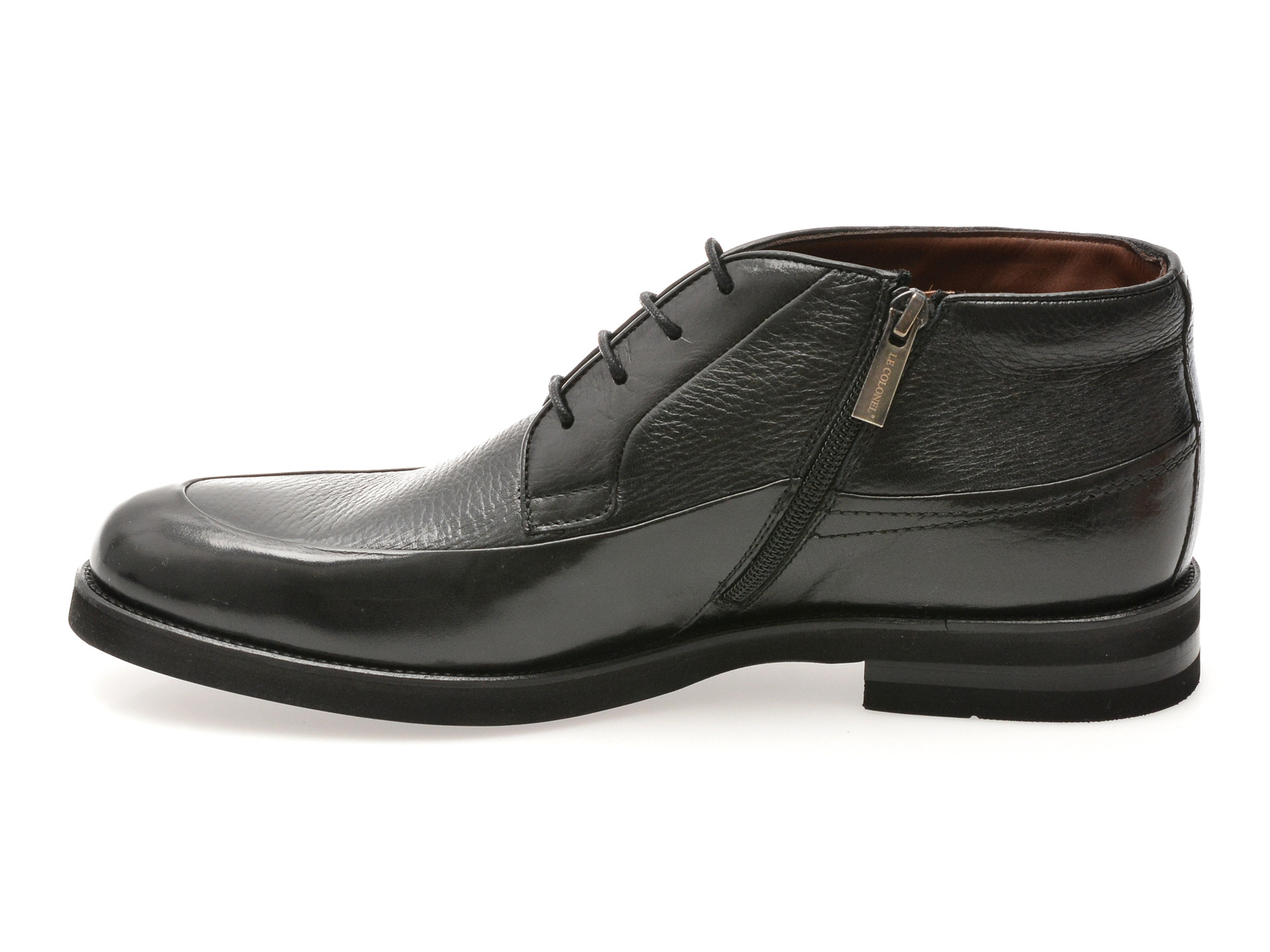 Ghete elegante LE COLONEL negre, 63938, din piele naturala