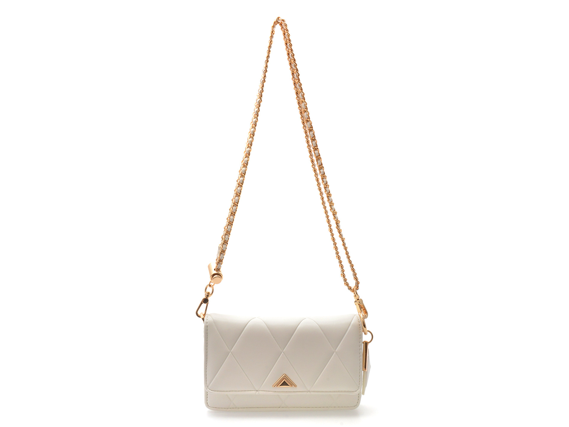 Geanta ALDO alba, FITITALL 100, din piele ecologica