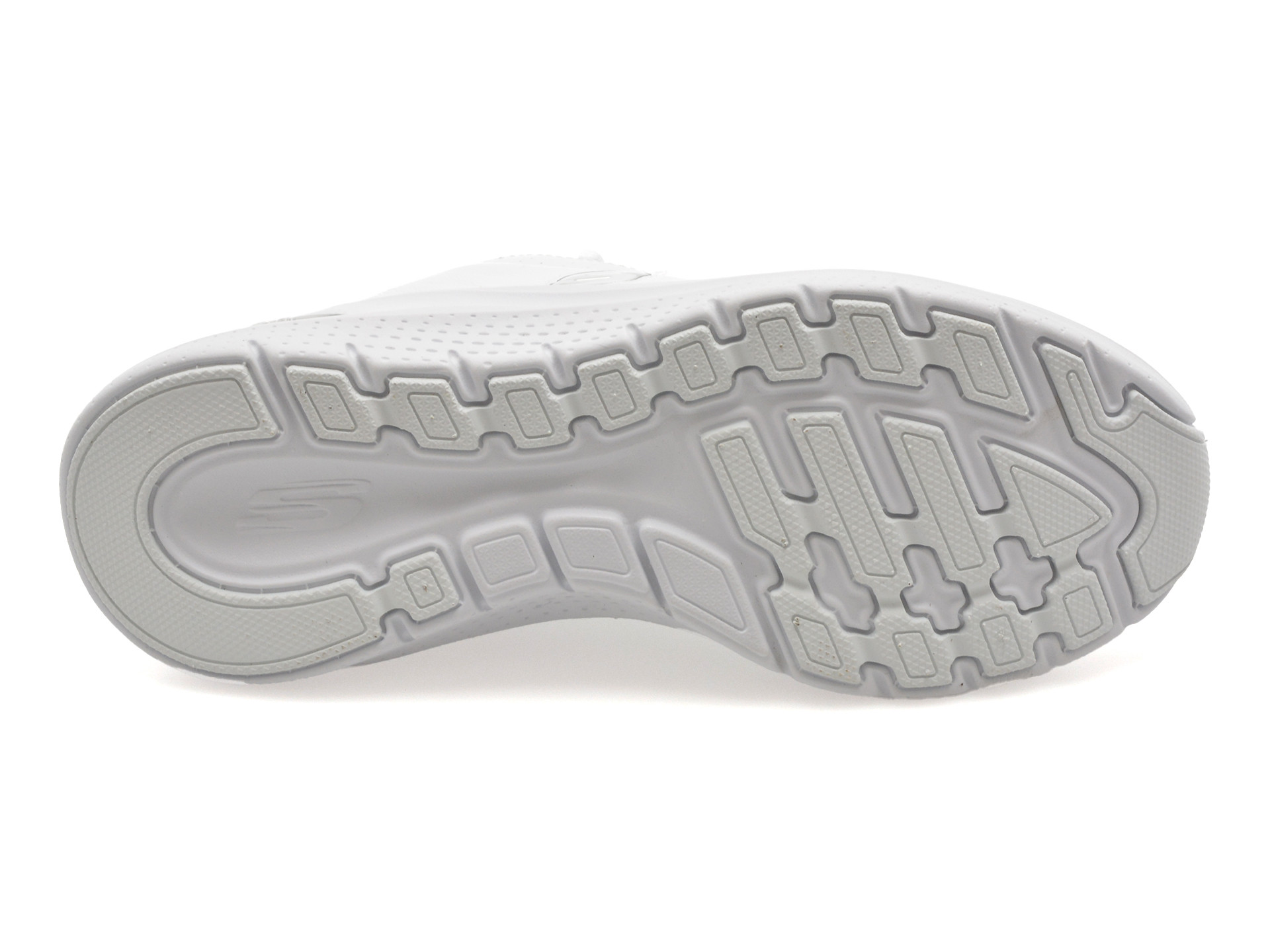 Pantofi sport SKECHERS albi, ARCH FIT 2.0, din piele naturala