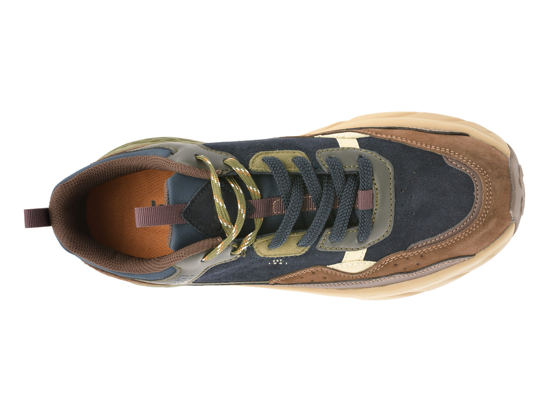 Pantofi sport JEEP bleumarin, M52070A, din piele naturala