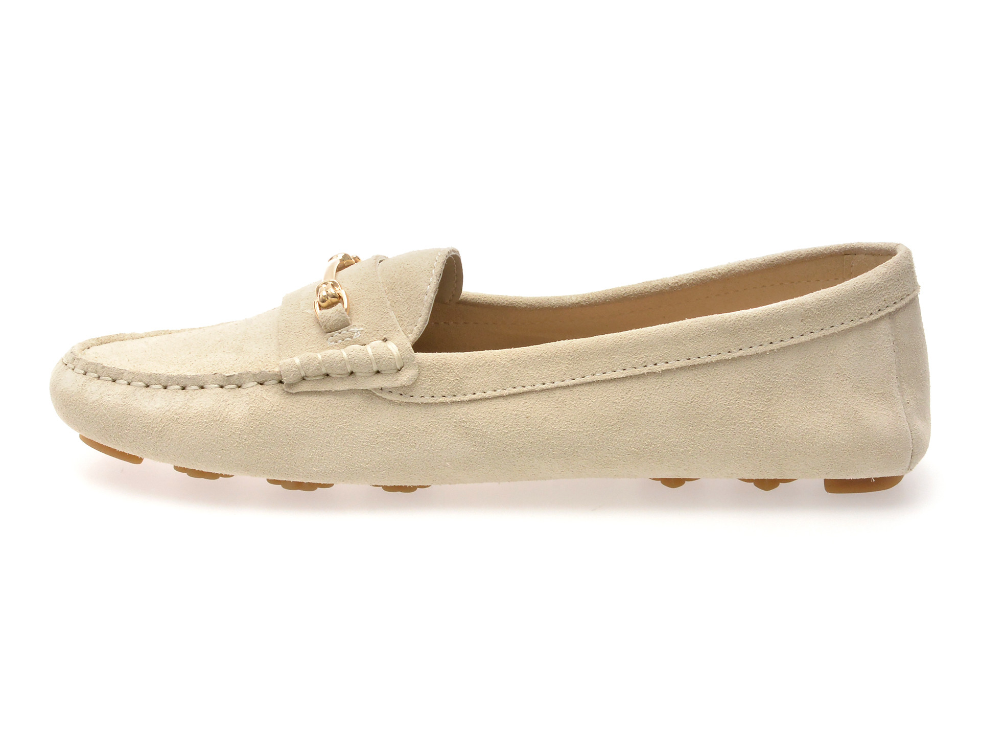 Mocasini ALDO albi, SEABREEZE 110, din piele intoarsa