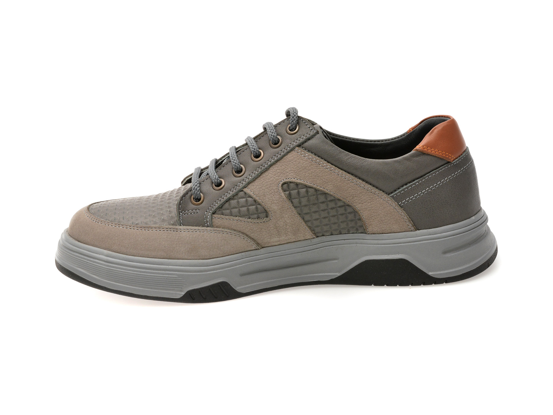 Pantofi sport OTTER gri, 1374, din piele naturala
