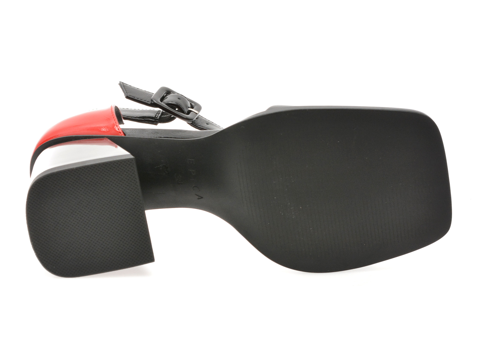 Sandale EPICA negre, E265, din piele naturala