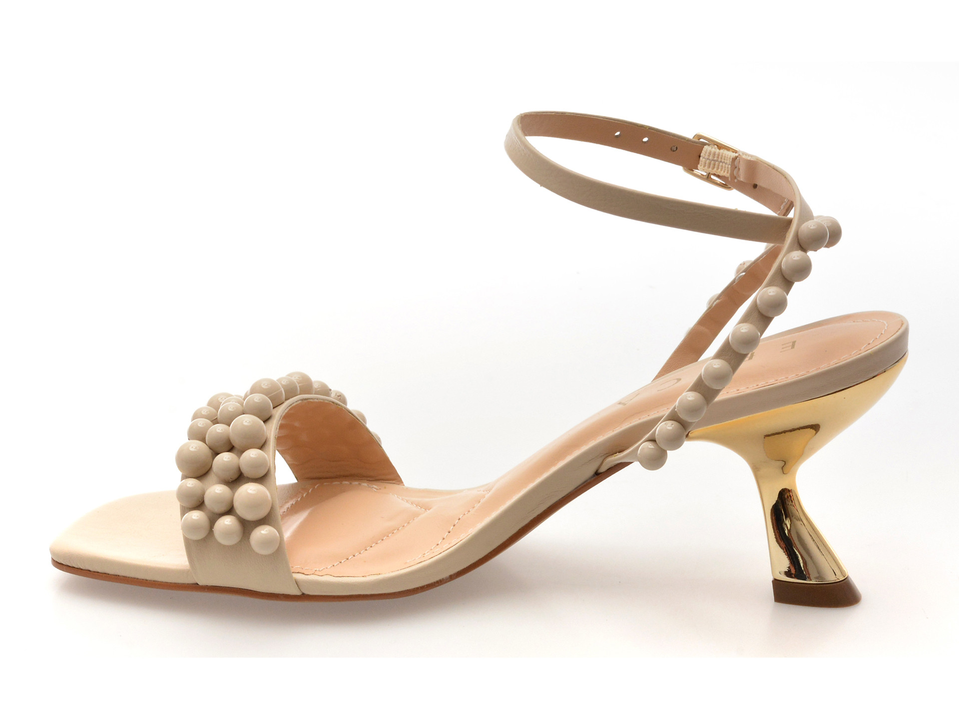 Sandale elegante EPICA nude, 2541001, din piele naturala