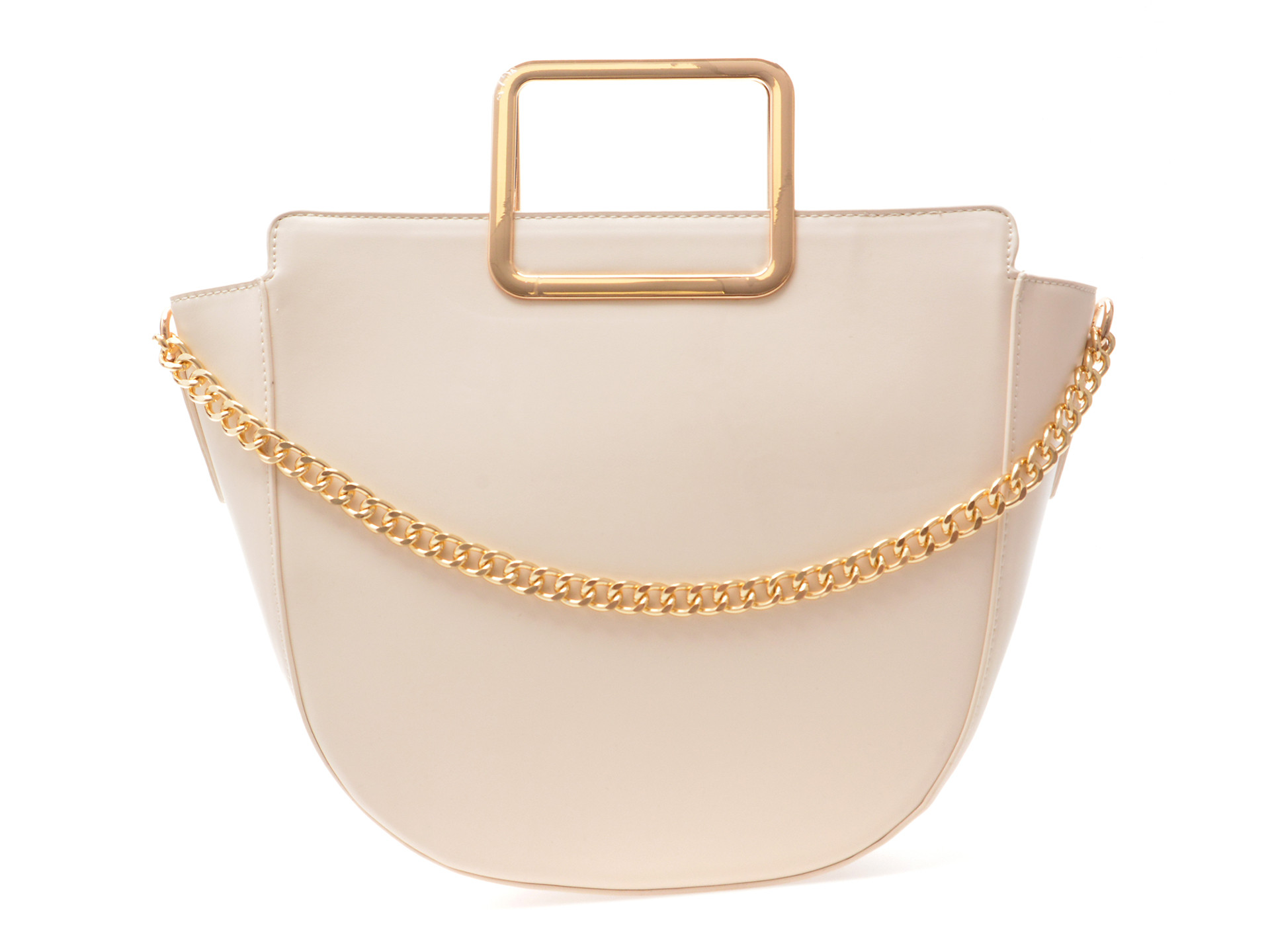 Geanta EPICA alba, 644119, din piele ecologica