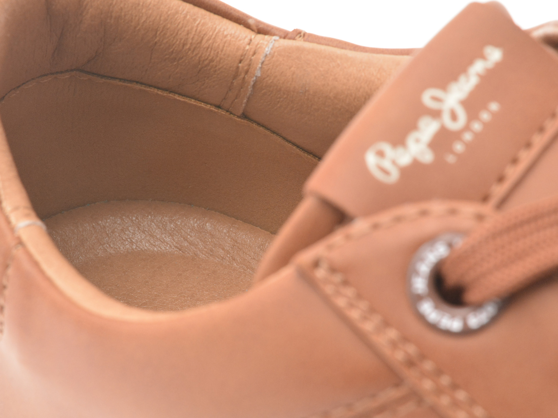 Pantofi sport PEPE JEANS maro, JOE BASIC, din piele ecologica
