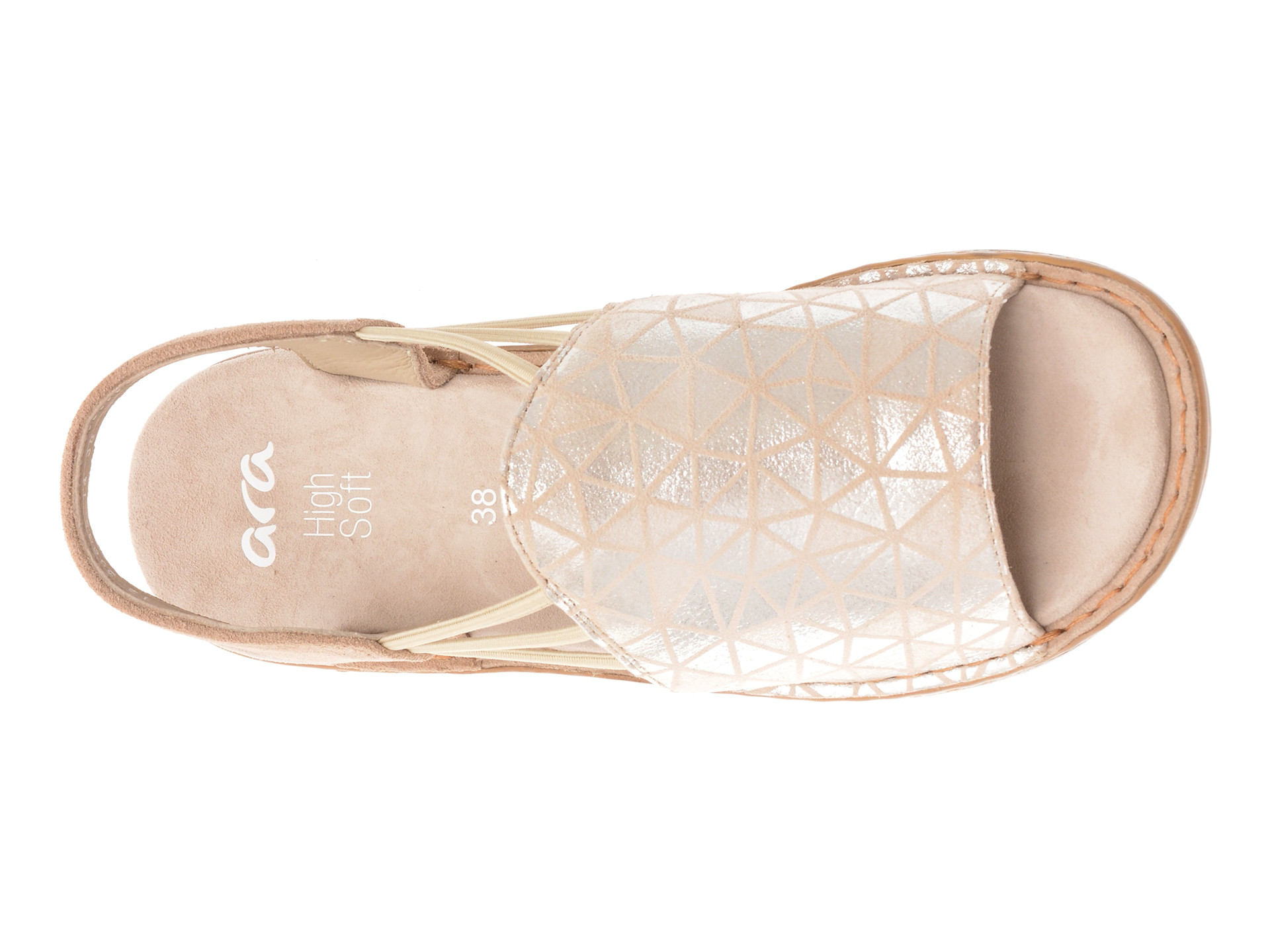 Sandale ARA gri, 29005, din piele intoarsa