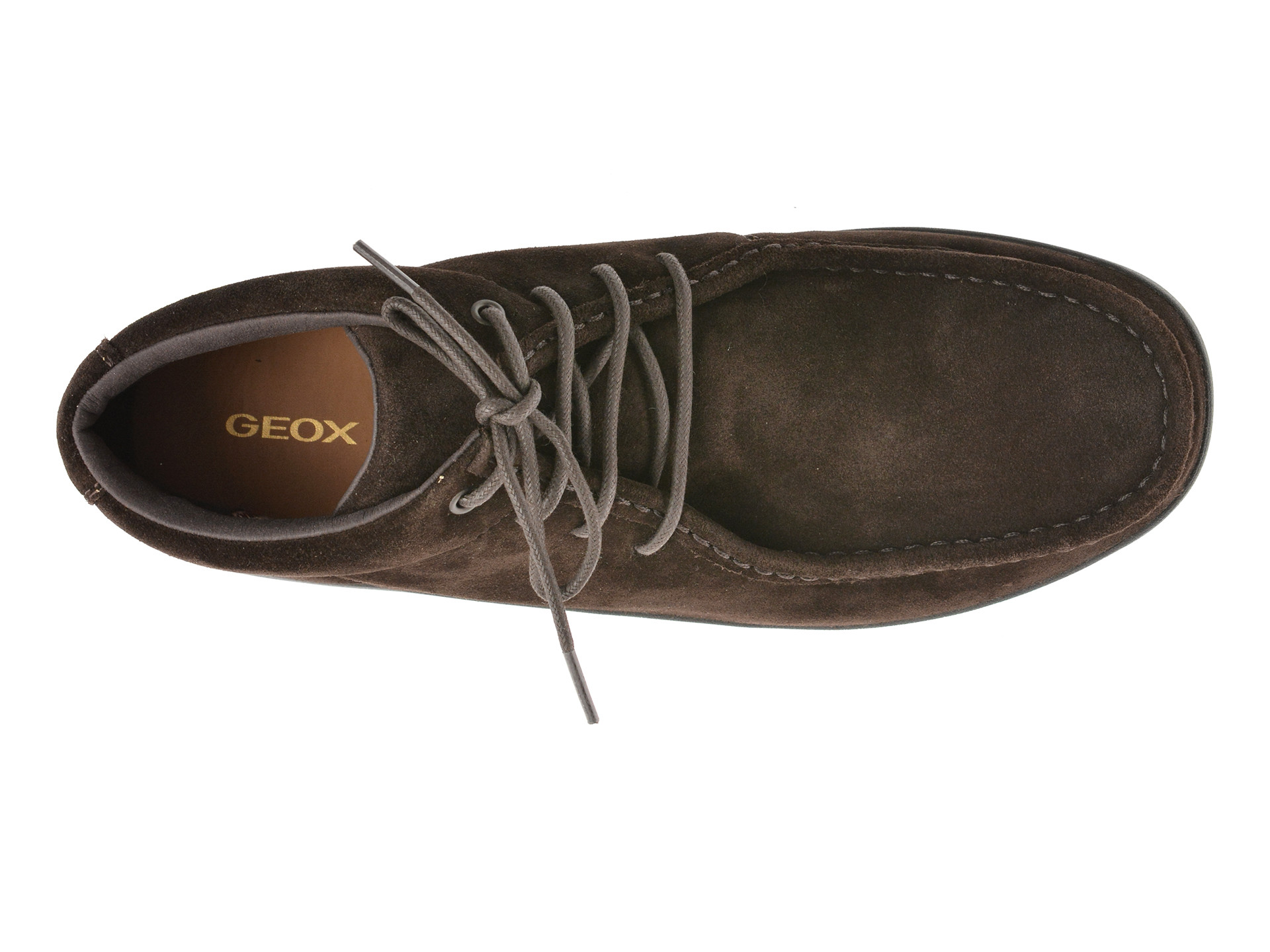 Ghete GEOX maro, U56HLA, din piele intoarsa
