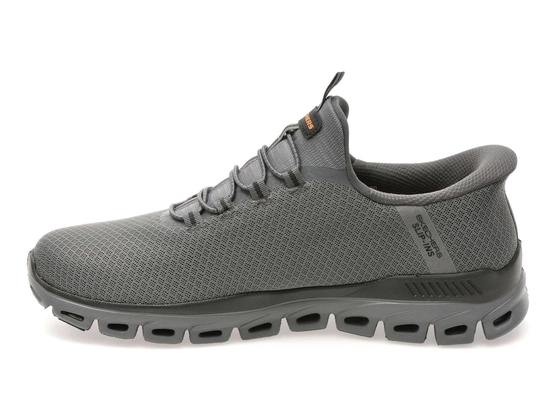 Pantofi sport SKECHERS gri, GLIDE-STEP, din material textil