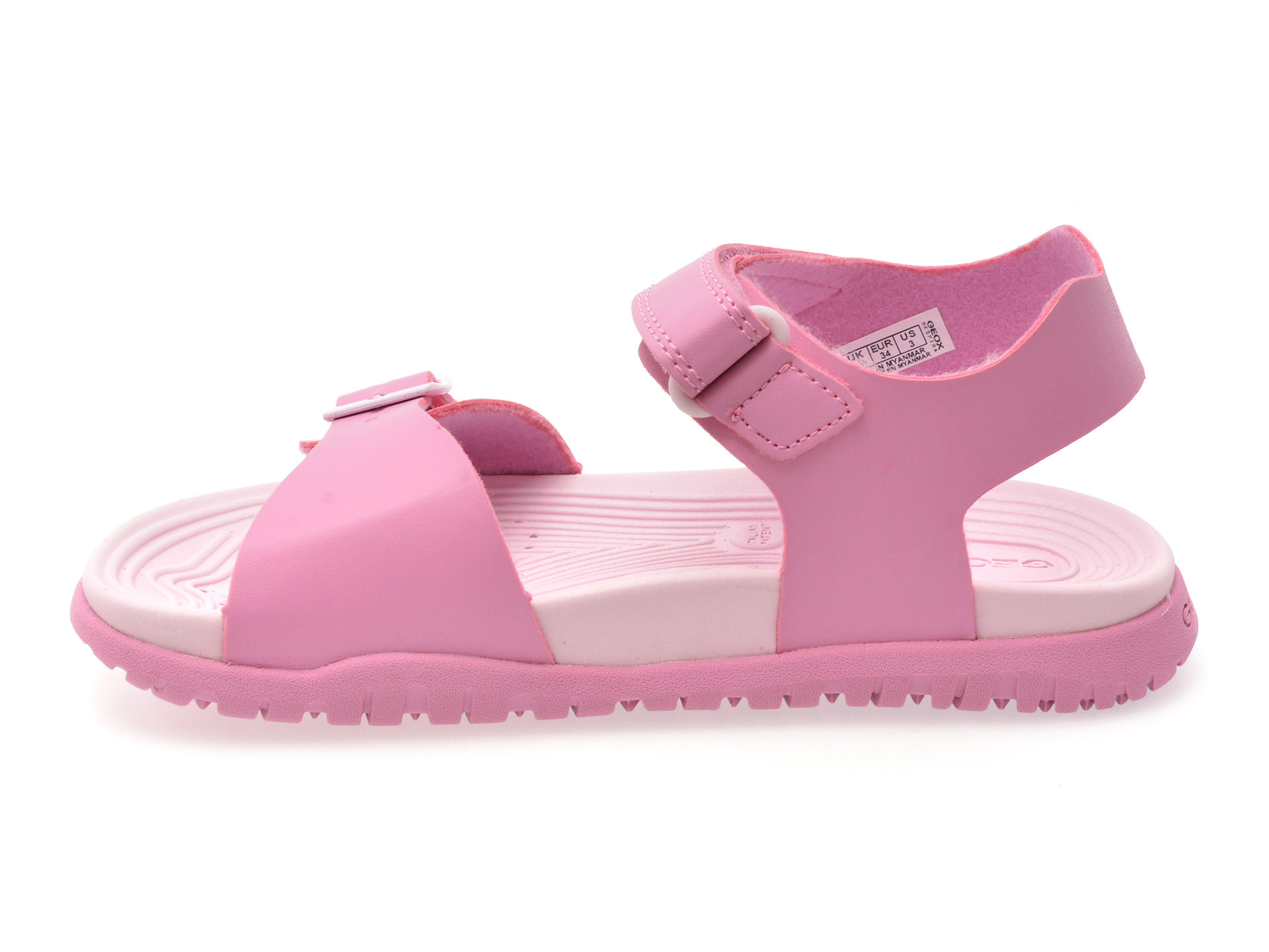 Sandale GEOX roz, J35HQA, din piele ecologica