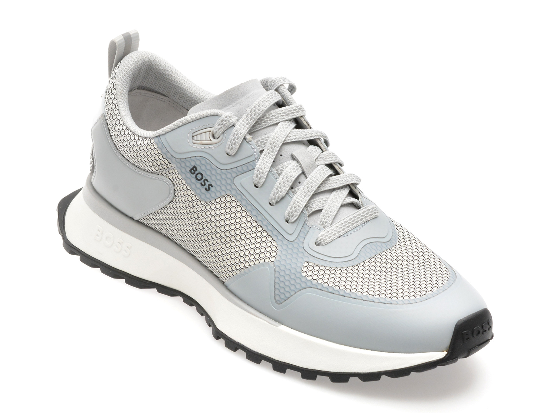 Pantofi sport BOSS albi, 3195, din material textil